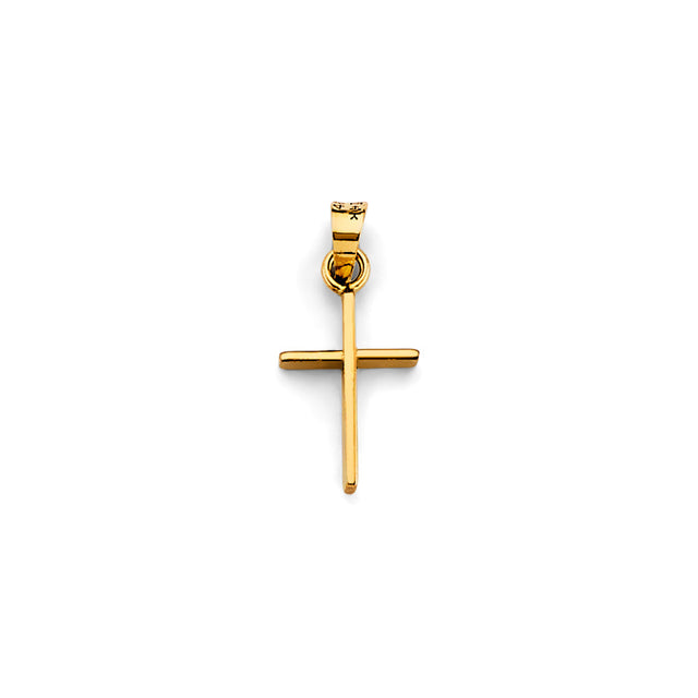 14K Gold Small Cross Pendant