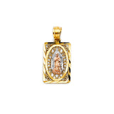 14K Tricolor Gold Guadalupe Pendant