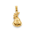 14K Yellow Gold Money Bag Pendant
