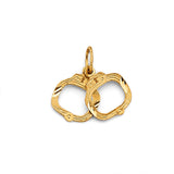 14K Yellow Gold Handcuffs Pendant