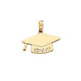 14K Yellow Gold Graduation Cap Pendant