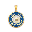 14K Yellow Gold US Coast Guard Pendant