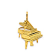 14K Yellow Gold Grand Piano Pendant