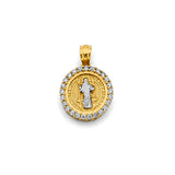 14K Two-Tone Gold Small San Benito Pendant