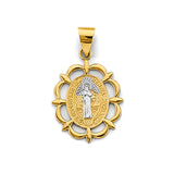 14K Two-Tone Gold San Benito Pendant