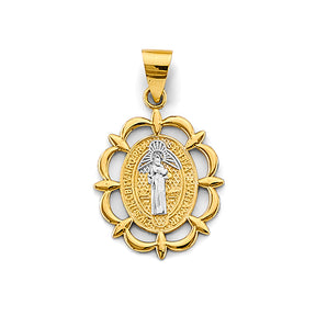14K Two-Tone Gold San Benito Pendant