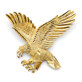 14K Yellow Gold Large Eagle Pendant