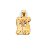 Scroll-Frame Crucified Christ Stamp — Small
