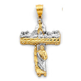 14K Two-Tone Gold St. Jude Thaddeus Pendant