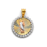 14K Tricolor Gold St. Jude Thaddeus Medal