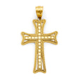 14K Yellow Gold Fancy Cross Pendant