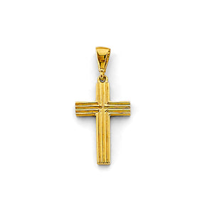 14K Yellow Gold Cross Pendant
