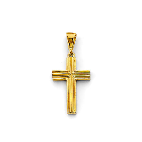 14K Yellow Gold Cross Pendant