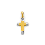 14K Gold Small Cross Pendant