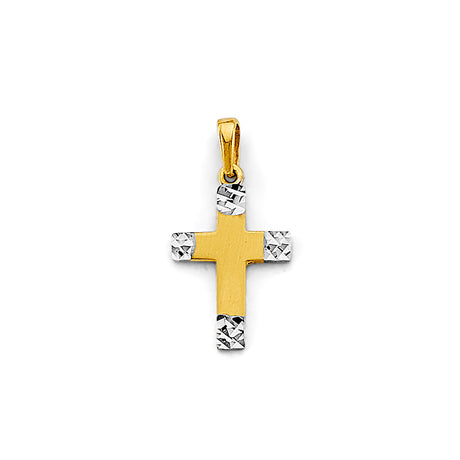 14K Gold Small Cross Pendant