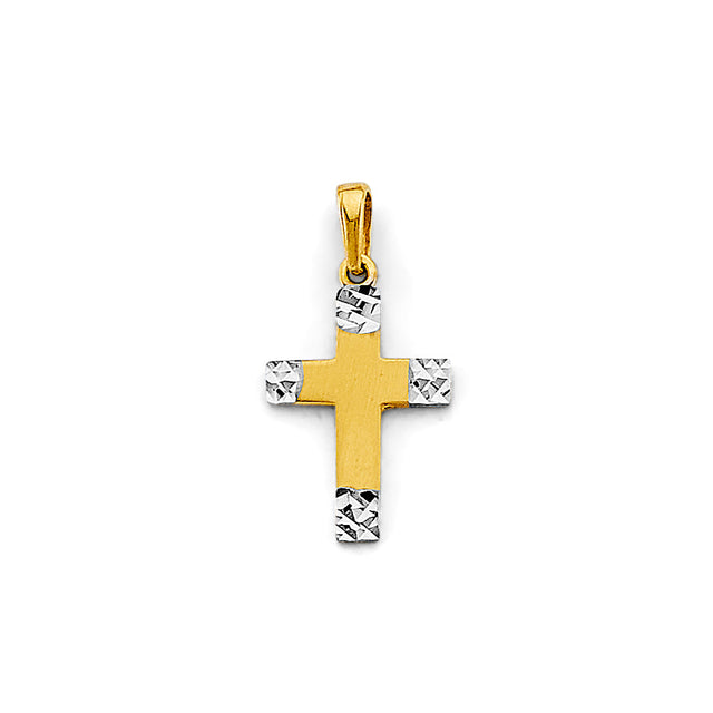14K Gold Small Cross Pendant