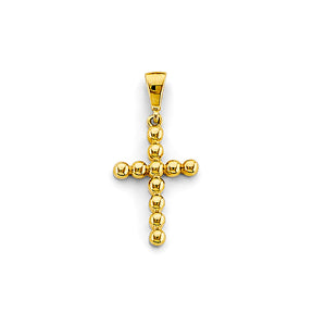 14K Yellow Gold Small Cross Pendant