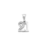 14K Gold 21st Birthday Pendant