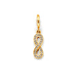 14K Two-Tone Gold Infinity Charm