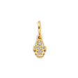 14K Two-Tone Gold Girl Charm