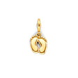 14K Yellow Gold Baby Footprints Charm