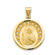 14K Yellow Gold Religious Pendant
