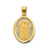 14K Yellow Gold Religious Pendant