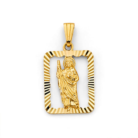 14K Yellow Gold St. Jude Thaddeus Pendant