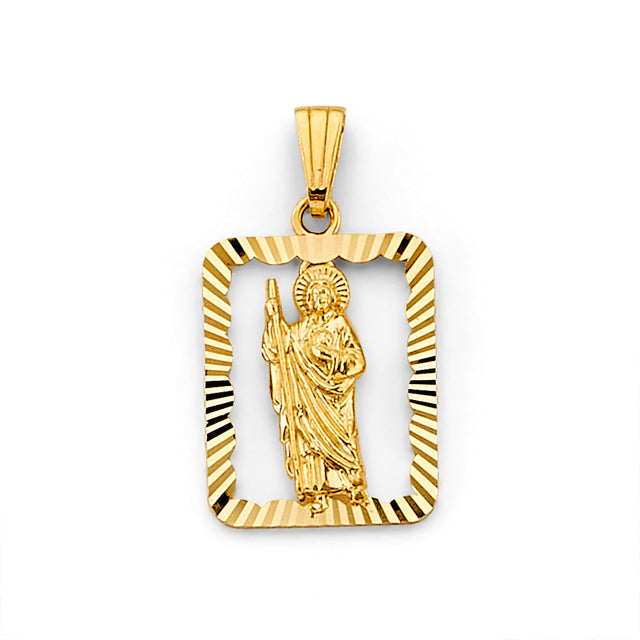 14K Yellow Gold St. Jude Thaddeus Pendant