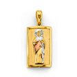 14K Tricolor Gold St. Jude Thaddeus Pendant