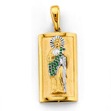 14K Two-Tone Gold St. Jude Thaddeus Pendant
