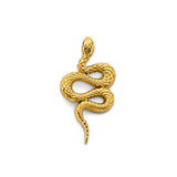 14K Yellow Gold Serpent Pendant