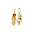 14K Yellow Gold Boxing Shoes Pendant