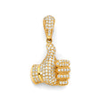 14K Yellow Gold Thumbs-Up Pendant