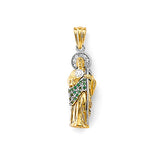 14K Gold 3D St. Jude Thaddeus Pendant