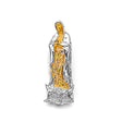 14K Two-Tone Gold Guadalupe Pendant