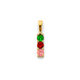 14K Yellow Gold Three-Stone Mother's Pendant