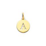 14K Yellow Gold Cut-Out Initial Pendant