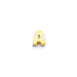 14K Yellow Gold Bold Block Initial Pendant - Letter A on White Background