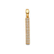 14K Yellow Gold Bar Pendant