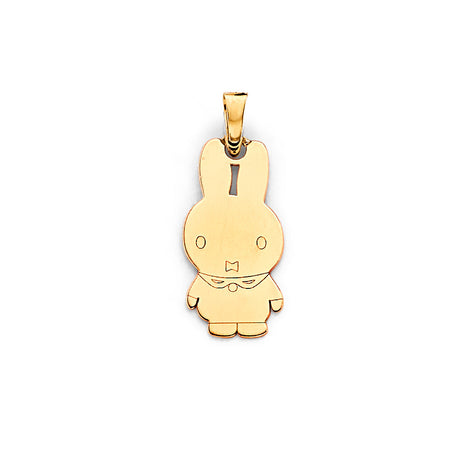 14K Yellow Gold Rabbit Pendant