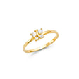 14K Yellow Gold Baby Butterfly Ring