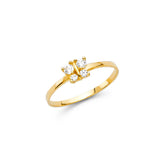 14K Yellow Gold Baby Butterfly Ring