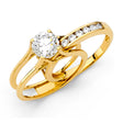 14K Yellow Gold Round Split Shank Solitaire Engagement Ring – 0.50 ct