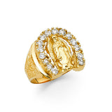 14K Yellow Gold Saint Ring