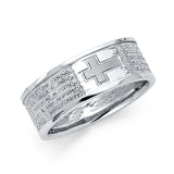 14K White Gold Lord’s Prayer Ring