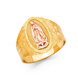 14K Two-Tone Gold Men's Guadalupe Ring