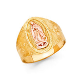 14K Two-Tone Gold Men's Guadalupe Ring