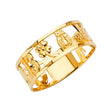 14K Yellow Gold Animal Band Ring