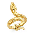 14K Yellow Gold Snake Ring